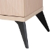 Baxton Studio Draper Mid-Century Modern Two-Tone Light Brown and Black Wood 2-Door Sideboard Buffet - KBL2347-Natural/Black-1DW-Sideboard