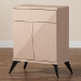 Baxton Studio Draper Mid-Century Modern Two-Tone Light Brown and Black Wood 2-Door Sideboard Buffet - KBL2347-Natural/Black-1DW-Sideboard