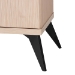 Baxton Studio Draper Mid-Century Modern Two-Tone Light Brown and Black Wood Kitchen Cabinet - KBL2349-Natural/Black-1DW-Kitchen Cabinet