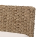 bali & pari Denver Modern Bohemian Natural Seagrass and Acacia Wood 3-Piece Dining Nook Set - Denver-Natural Seagrass-3PC Dining Set