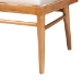 bali & pari Denver Modern Bohemian Natural Seagrass and Acacia Wood 3-Piece Dining Nook Set - Denver-Natural Seagrass-3PC Dining Set