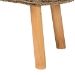 bali & pari Denver Modern Bohemian Natural Seagrass and Acacia Wood Accent Bench - Denver-Natural Seagrass (no backs)-Bench