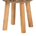 bali & pari Denver Modern Bohemian Natural Seagrass and Acacia Wood Stool - Denver-Natural Seagrass-Stool