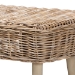 bali & pari Raisa Modern Bohemian Natural Kubu Rattan and Grey Acacia Wood Accent Bench - Mona Kubu-Grey/Natural/Light Brown-Bench (no back)