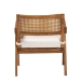 Baxton Studio Jetsam Japandi Cream Boucle Fabric and Walnut Brown Finished Wood Arm Chair - BBT5486-Maya/Cream/Walnut-CC
