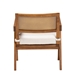 Baxton Studio Jetsam Japandi Cream Boucle Fabric and Walnut Brown Finished Wood Arm Chair - BBT5486-Maya/Cream/Walnut-CC