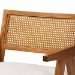 Baxton Studio Jetsam Japandi Cream Boucle Fabric and Walnut Brown Finished Wood Arm Chair - BBT5486-Maya/Cream/Walnut-CC