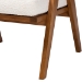 Baxton Studio Jetsam Japandi Cream Boucle Fabric and Walnut Brown Finished Wood Arm Chair - BBT5486-Maya/Cream/Walnut-CC