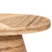 bali & pari Bella Modern Bohemian Natural Rattan and Mahogany Wood Coffee Table - Bella-Natural Rattan-CT