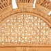 bali & pari Jasmine Modern Bohemian Natural Rattan King Size Standalone Headboard - Jasmine-Light Honey Rattan-King-HB