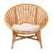 bali & pari Aerin Modern Bohemian Natural Rattan Accent Chair - Aerin-Light Honey Rattan-CC