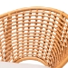 bali & pari Aerin Modern Bohemian Natural Rattan Accent Chair - Aerin-Light Honey Rattan-CC