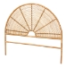 bali & pari Nina Modern Bohemian Honey Rattan Queen Size Standalone Headboard - Nina-Light Honey Rattan-Queen-HB