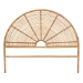 bali & pari Nina Modern Bohemian Honey Rattan Queen Size Standalone Headboard - Nina-Light Honey Rattan-Queen-HB