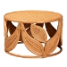 bali & pari Raflesia Modern Bohemian Natural Rattan Coffee Table - Raflesia-Light Honey Rattan-CT