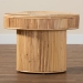 bali & pari Iryna Modern Bohemian Natural Rattan End Table - Iowai-Natural Rattan-ET