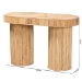bali & pari Iryna Modern Bohemian Natural Rattan Console Table - Iowai-Natural Rattan-Console Table