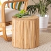 bali & pari Milagra Modern Bohemian Natural Rattan End Table - Misisipi-Natural Rattan-ET