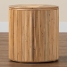 bali & pari Milagra Modern Bohemian Natural Rattan End Table - Misisipi-Natural Rattan-ET