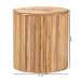 bali & pari Milagra Modern Bohemian Natural Rattan End Table - Misisipi-Natural Rattan-ET