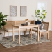 bali & pari Kalimantan Bohemian Light Honey Rattan 3-Piece Dining Nook Set - Kalimantan-Light Honey Rattan-3PC Dining Set