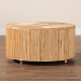 bali & pari Miami Bohemian Light Honey Rattan Coffee Table - Miami-Natural Rattan-CT