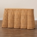 bali & pari Palm Bohemian Honey Scallop Rattan Console Table - Palm-Light Honey Rattan-Console Table
