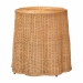 bali & pari Palm Bohemian Honey Scallop Rattan End Table