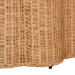 bali & pari Palm Bohemian Honey Scallop Rattan Console Table - Palm-Light Honey Rattan Round-Console Table