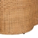 bali & pari Palm Bohemian Honey Scallop Rattan Coffee Table - Palm-Light Honey Rattan-Coffee Table