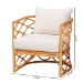bali & pari Acelynn Bohemian Light Honey Rattan Arm Chair - Model 3-Light Honey Rattan-CC