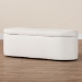 Baxton Studio Lavina Modern White Teddy-Bear Fabric Storage Bench - BBT3212.11 A2-White-Bench