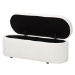 Baxton Studio Lavina Modern White Teddy-Bear Fabric Storage Bench - BBT3212.11 A2-White-Bench