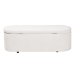 Baxton Studio Lavina Modern White Teddy-Bear Fabric Storage Bench - BBT3212.11 A2-White-Bench