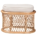 bali & pari Ladonna Bohemian Natural Rattan Ottoman Footstool - WS072-Natural Rattan-Stool