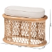 bali & pari Ladonna Bohemian Natural Rattan Ottoman Footstool - WS072-Natural Rattan-Stool