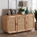 bali & pari Evania Bohemian Natural Rattan 3-Door Storage Cabinet - WS061-B-Natural Rattan-Cabinet