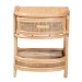 bali & pari Divitia Bohemian Natural Rattan 1-Drawer Nightstand - WS065-Natural Rattan-NS