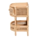 bali & pari Divitia Bohemian Natural Rattan 1-Drawer Nightstand - WS065-Natural Rattan-NS