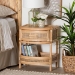 bali & pari Divitia Bohemian Natural Rattan 1-Drawer Nightstand - WS065-Natural Rattan-NS
