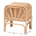 bali & pari Carabella Bohemian Natural Rattan 1-Drawer Nightstand - WS066-Natural Rattan-NS