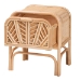 bali & pari Carabella Bohemian Natural Rattan 1-Drawer Nightstand - WS066-Natural Rattan-NS