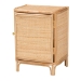 bali & pari Kiara Bohemian Natural Rattan Nightstand