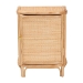 bali & pari Kiara Bohemian Natural Rattan Nightstand - WS050-Natural Rattan-NS