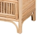 bali & pari Adrika Bohemian Natural Rattan 2-Drawer Nightstand - WS051-Natural Rattan-NS