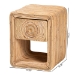 bali & pari Rosina Bohemian Natural Rattan 1-Drawer Nightstand - WS057-Natural Rattan-NS