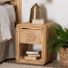 bali & pari Rosina Bohemian Natural Rattan 1-Drawer Nightstand - WS057-Natural Rattan-NS