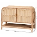 bali & pari Gitano Bohemian Natural Rattan 2-Door Storage Cabinet - WS085-B-Natural Rattan-Cabinet