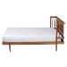 Baxton Studio Calderon Retro-Modern Walnut Brown Finished Wood Queen Size Platform Bed - MG0116-Walnut- Queen