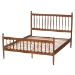 Baxton Studio Deance Retro-Modern Walnut Brown Finished Wood Queen Size Platform Bed - MG0206-Walnut-Queen
